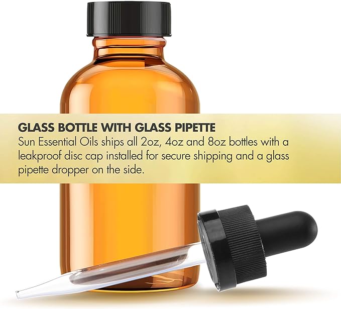 Sun Essential Oils 8oz - Patchouli Essential Oil - 8 Fluid Ounces - Patchouli Oil - Aromatherapy Oils - Patchouli Essential Oil for Candle Making - Patchouli Essential Oil for Diffuser