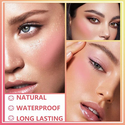 Liquid Blush,Natural Soft Cream Face Blush Matte Cheek Blush Stick(1#)