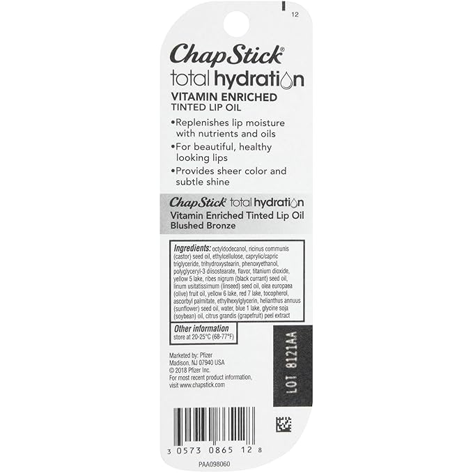 ChapStick Total Hydration Vitamin Enriched Blushed