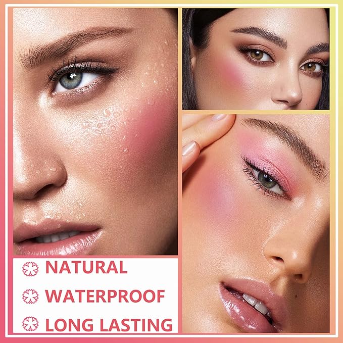 Liquid Blush,Natural Soft Cream Face Blush Matte Cheek Blush Stick(5#)