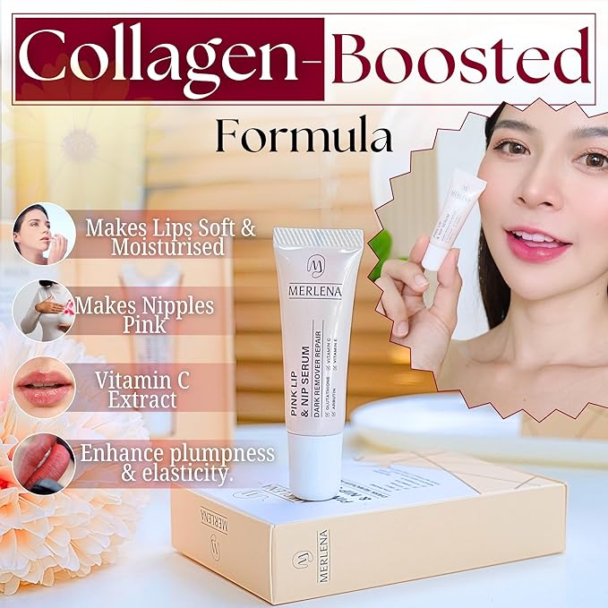 Merlena Pink Lip & Nip Serum 8ml