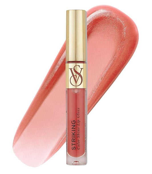 Victoria's Secret Color Shine Lip Gloss in Striking, Nourishing Lip Gloss for Women with Jojoba Oil & Vitamin E, Color Gloss