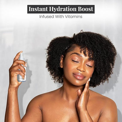 Team Tan Self Tanning Water - Vitamin Infused Self Tanner Mist for Hydrating Face and Body, Sunless Tanning Spray for Fake Tan, No Streaks, Orange Tints or Nasty Smell (Dark)