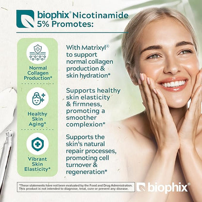 B-3 Nicotinamide Age-Defying Liquid Serum 2 oz - Hyaluronic Acid - Matrixyl ® - Supports Skin Health - Healthy Aging