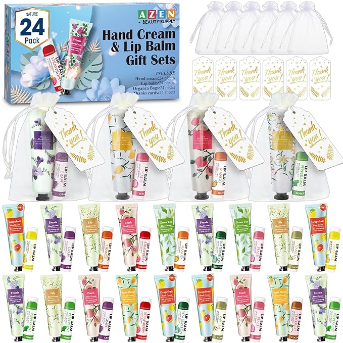 AZEN 24 Sets Hand Cream Bulk Guests
