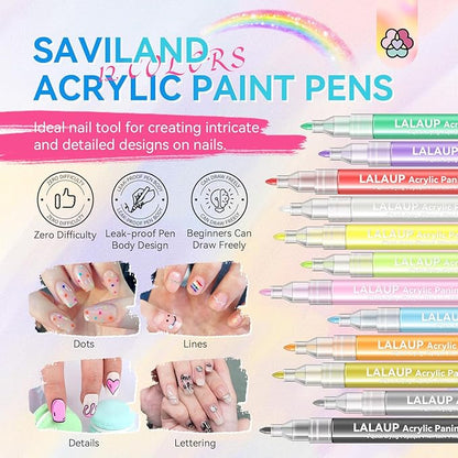 Saviland 12 colors nail art