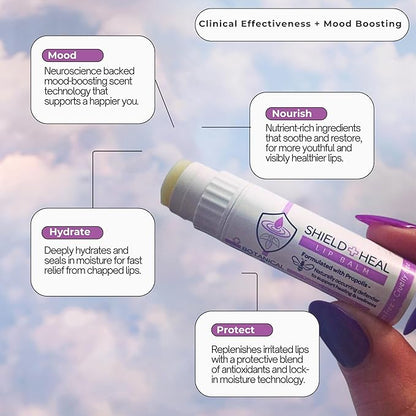 Botanical Lip Balm with Aromachology, Mood-Boosting Silky