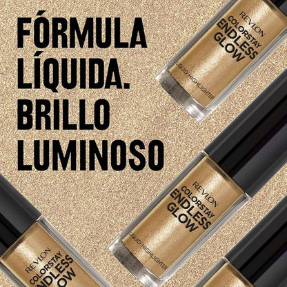 Revlon Colorstay Endless Glow Liquid Highlighter, Gold, 0.3