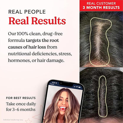 HAIRtamin Vegan Gummy Stars Hair Vitamins | Non-GMO | All Natural Biotin Hair Vitamin Gummies to Maintain Healthy Hair Skin & Nails | Multivitamin Supplement