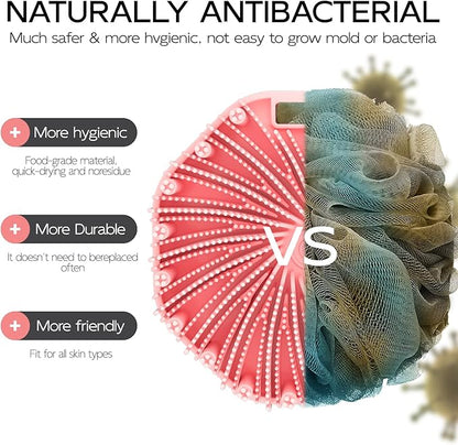 Silicone body scrubber, exfoliating body