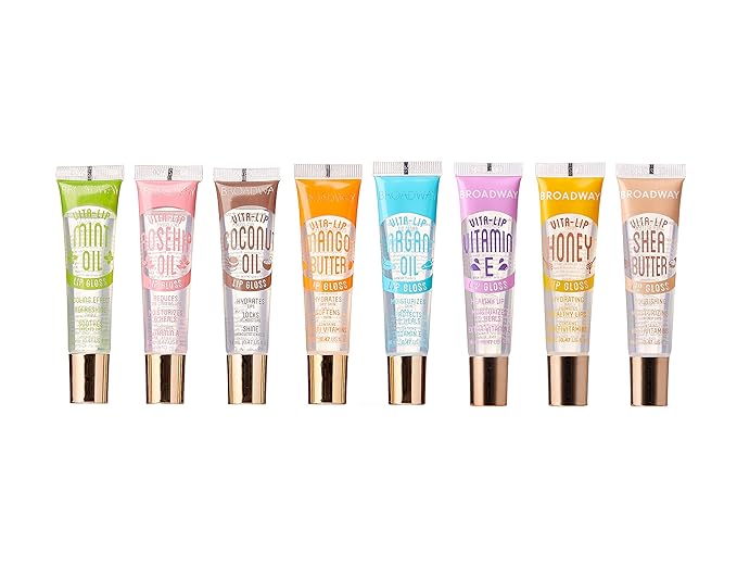 8 Pack ALL Flavor Broadway Vita-Lip Gloss Oil Gloss