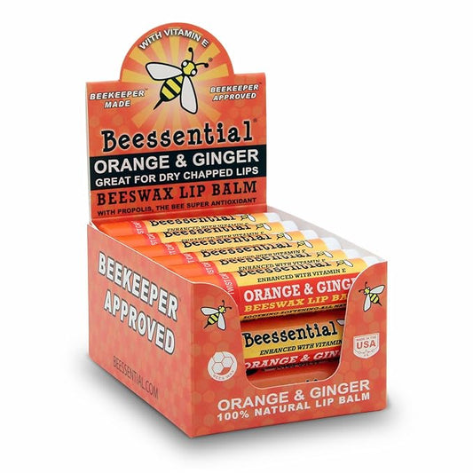 Beessential Natural Bulk Lip Balm, Orange Gifts,
