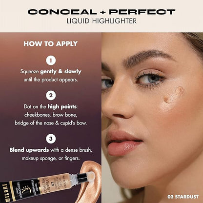 Milani Conceal + Perfect Liquid Highlighter for Added - Solar