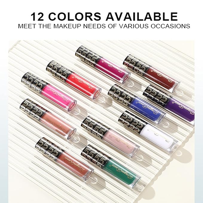 Matte Liquid Lipstick for Women, Warm Taupe Long Lasting Waterproof Lip Gloss, Non-Fading Nude/Purple Halloween Lipstick Lip Tint Makeup labiales mate 24 horas originales (#11 Warm Taupe)