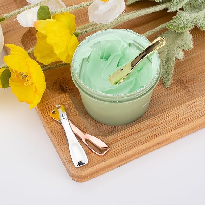 3 Pcs Facial Spatula Sticks Mini Metal Makeup