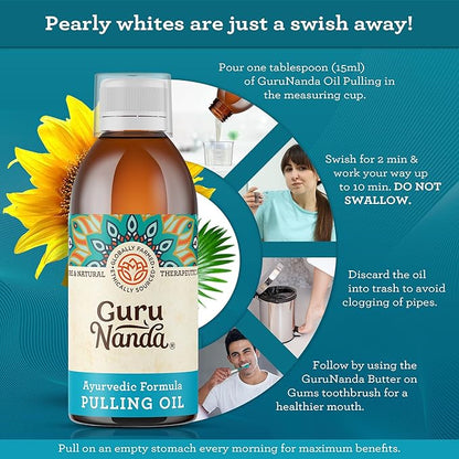 3 Pack GuruNanda Original Oil Pulling (8.45 fl.oz 3)