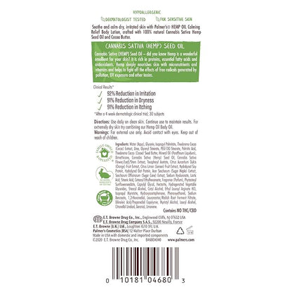 Palmer's Cocoa Butter Formula Hemp Oil Calming Relief Body Lotion, 8 Ounces