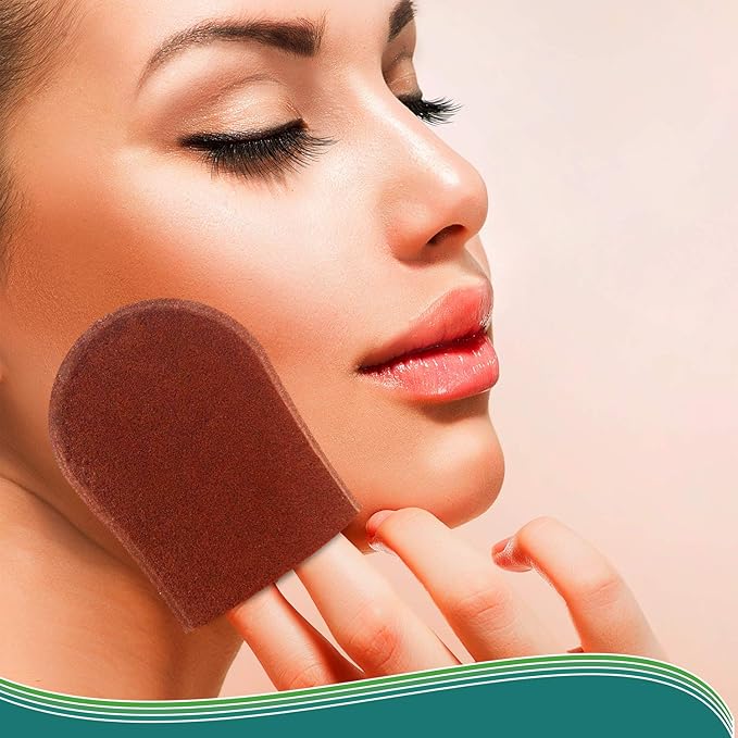 Tan Physics & EviLuxe Deluxe Tanning Mitt Bundle (5pcs) – Face & Body Tanner Mitts, Exfoliation Glove, Storage Bag & 8oz True Color Sunless Tanning Lotion – For Flawless Sun Kissed Skin All Year Long