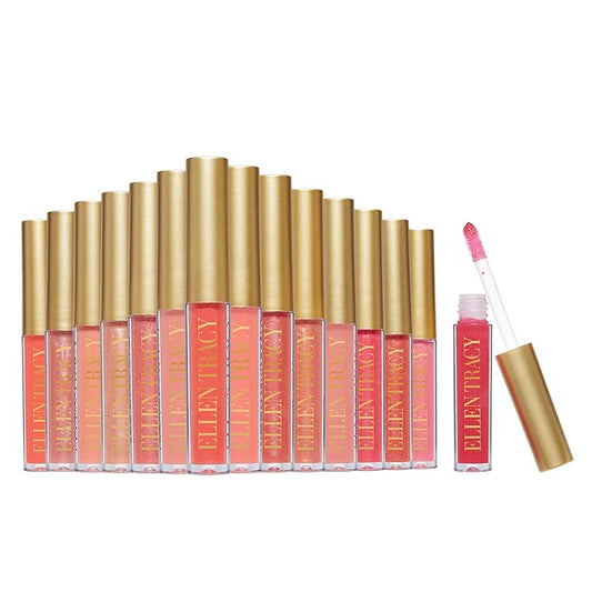 ELLEN TRACY 15-Piece Embossed Lip Gloss Collection and Luxuriously Gorgeous