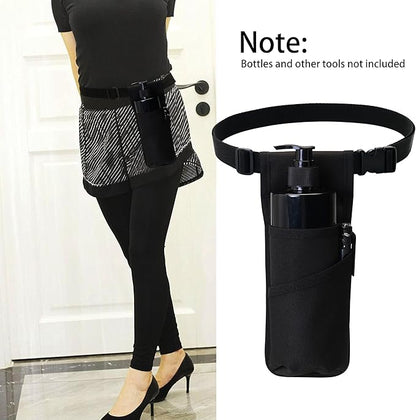 Massage Bottle Bag Massage Oil Holster Lotion Holster Massage Therapist Massage Oil Holster Massage Lotion (TH-XJ1kd-Black)