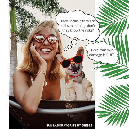 Sun Laboratories By Giesee Face Self Tanner Dark - Self Tanning Lotion for Gradual, Sunless Tan - Premium Facial Tanner Drops & Mist - Tanning Lotion for Face