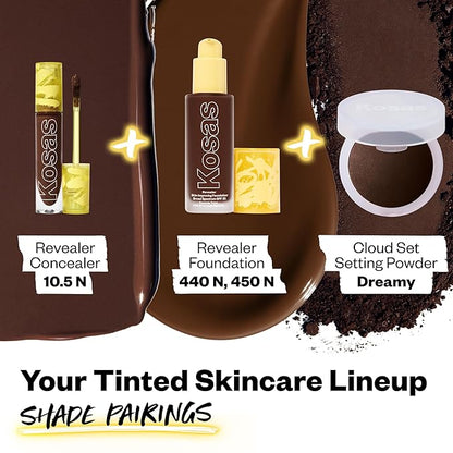 Kosas Revealer Concealer - Medium Coverage Makeup with 10.5 N)