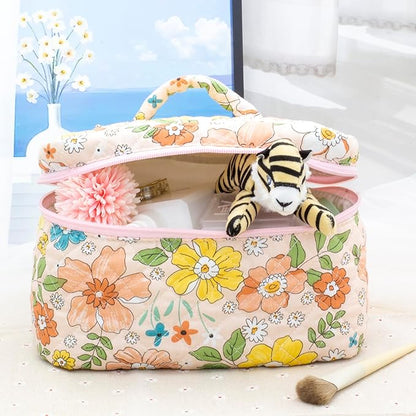 Pazimiik cotton makeup bag for