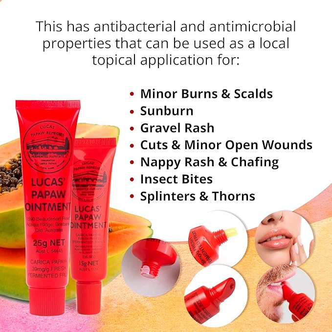 Lucas Pawpaw Lip Ointment, Lucas Pawpaw Gram)