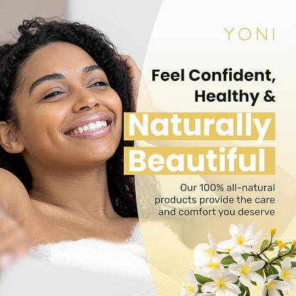 Yoni All-Natural Intimate Care Oil | Powerful Plant-Based Herbal Massage Oil for Intimate Areas | Odor Control, Menstrual Support, Natural pH Balance | Women-Owned (Jasmine)