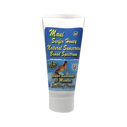 Maui Surfer Honey All Natural Sunscreen Lotion SPF 30 Reef Safe