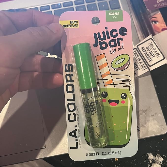 LA COLORS Juice Bar Lip Gloss, Liquid Color, Gloss,