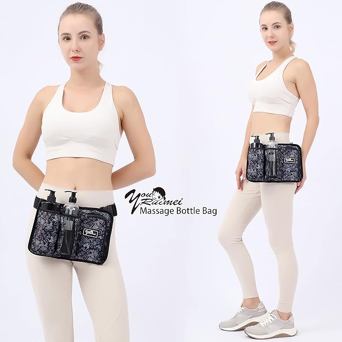 Massage Oil Bag Massage Bottle Bag Massage Therapist Holster Massage Lotion Holster Massage Oil Holster (3Huixin