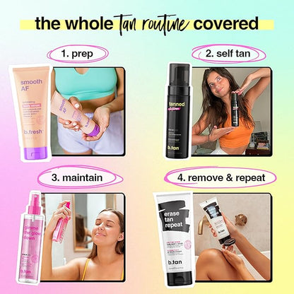 b.tan Dark Self Tanner Kit |