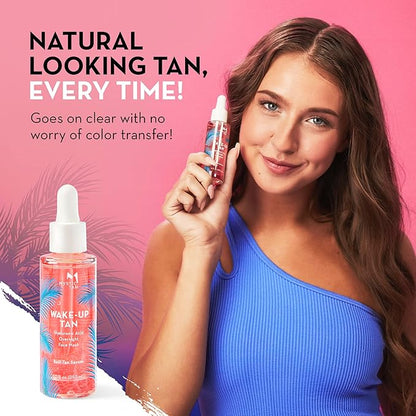 Mystic Tan Self Tanning Bundle: Wake-Up Tan Self Tan Water Mousse + Wake-Up Tan Hyaluronic Acid Serum for Face + Self Tan Mitt - Hydrating, Clear Self Tanner for Body and Face with Eco-Certified DHA