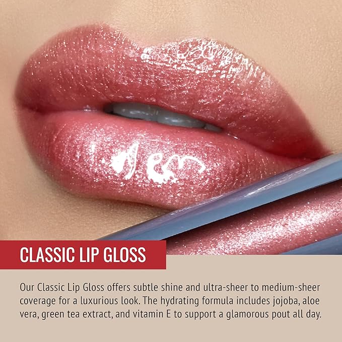 Runway Rogue Classic Lip Gloss, Semi-Sheer Golden Rose Rogue