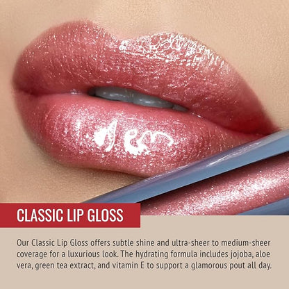 Runway Rogue Classic Lip Gloss, Semi-Sheer Golden Rose Rogue