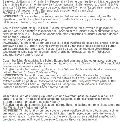 Burt's Bees Holiday Gift, 4 Lip Vanilla,