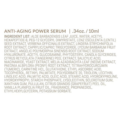 AVYA Anti-Aging Power Serum - Hyaluronic Acid Face Serum Plumps and Brightens Skin/Travel Size Retinol Treatment Reduces Fine Lines and Boosts Collagen for Smoother Skin / 0.34oz (10ml)