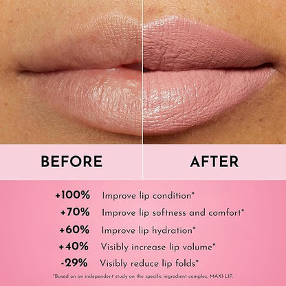 Lawless Forget the Filler Lip-Plumping Line-Smoothing Satin Cream Lipstick - Daisy Girl - Natural Ingredients Smooth and Hydrate Lips for a Plumper, Fuller Look - 3.7g