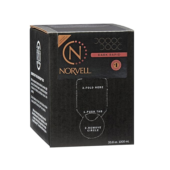 Norvell Premium Sunless Tanning Solution - One Hour Rapid, 1 Liter Box