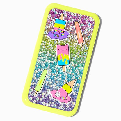 Claire's Makeup Kits - Glittery Bright Yellow Cell