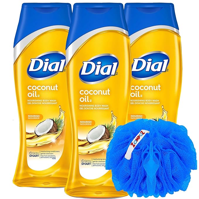 Dial Body Wash Coconut Oil, 3