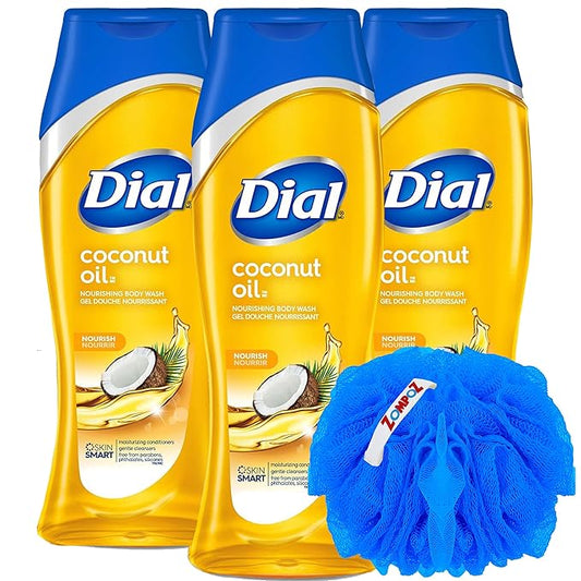 Dial Body Wash Coconut Oil, 3