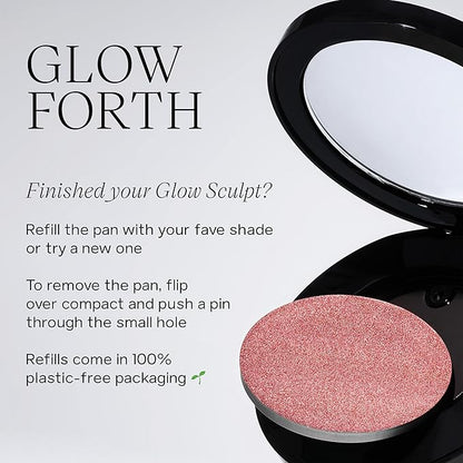 Saie Glow Sculpt Multi-Use Highlighter + Cream Blush 02 oz