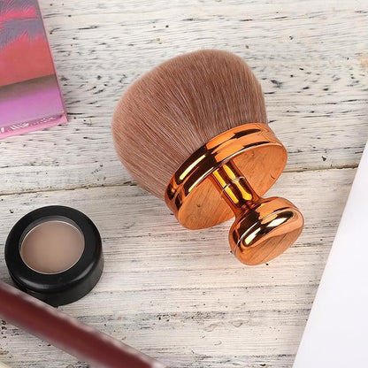 Large Self Tanning Brush, Oval Body Makeup Brush with Wide Brush Head Self Tanner Brush Applicator Sunscreen Brush for Makeup Legs Arms Face Body (Rose Gold)