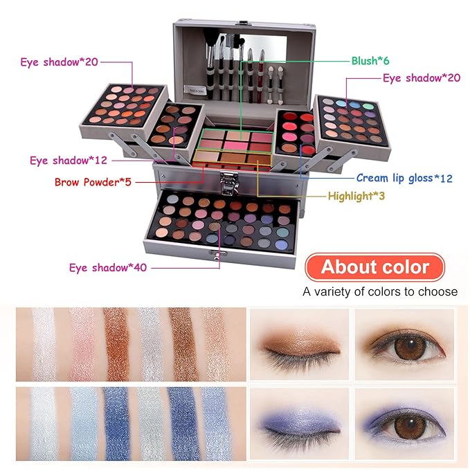 All-in-One Makeup Gift Set Carry All Makeup Kit