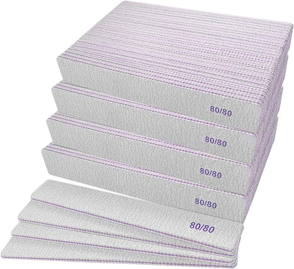 80/80 grit nail files (100