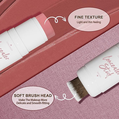 3 Pcs Cream Contour Stick Makeup Kit,Shades with Long-lasting Effect(#02,06,09)