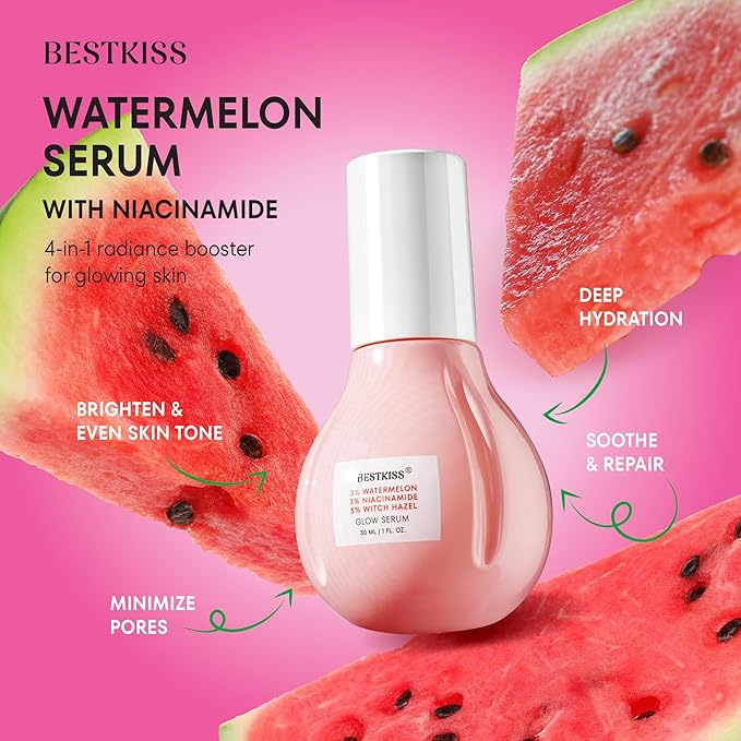 Dark Spot Remover for Face: 3% Watermelon 3% Niacinamide 5% Witch Hazel Dark Spot Correcting Glow Serum with Aloe Vera Centella Asiatica Hyaluronic Acid - Paraben Fragrance Cruelty Free 30mL