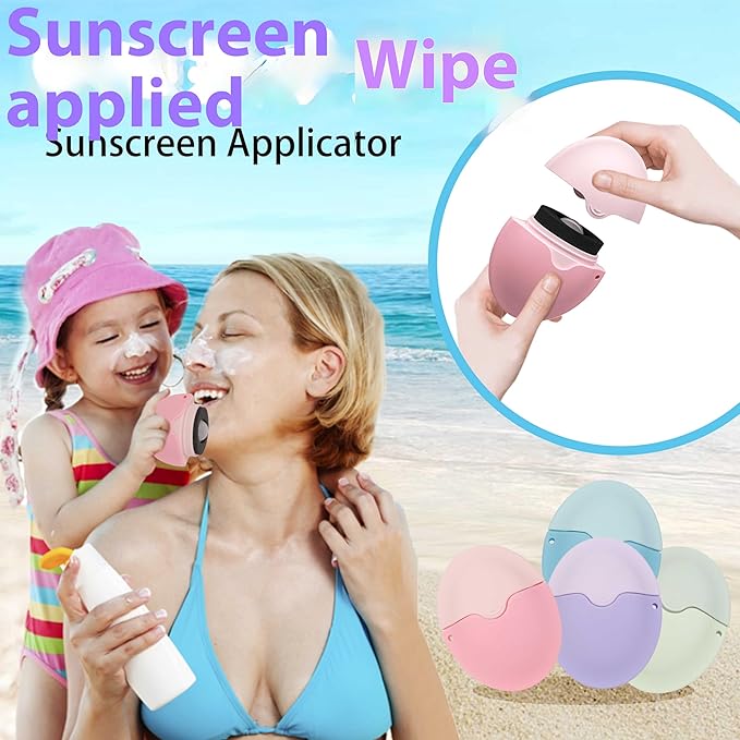 Sunscreen Applicator - Single Purple - BPA-Free Refillable Roll on Sponge Sunscreen, Suncream & Lotion Applicator For Kids, Adults & Families - Holds 1.9 fl oz, Perfect Size for Trave (Purple)